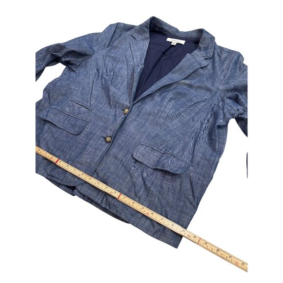 Croft & Barrow Womens Blue Blazer Jacket 1X Cotton Polyester Made In China - Picture 11 of 11